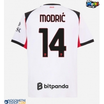 Moški Nogometni dresi AC Milan Luka Modric #14 Gostujoči 2025-26 Kratek Rokav